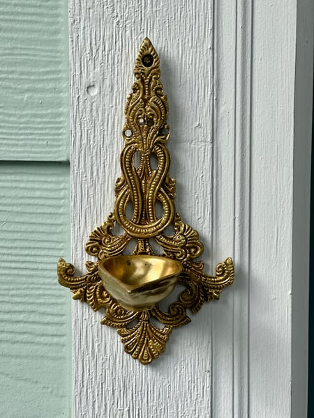 Image of Hanging brass diya 23
