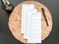 Image 1 of Set of 3 B&W Notepads
