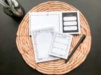 Image 1 of Floral 3 Piece Notepad Set