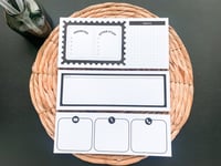 Image 1 of Set of 3 Black and White Notepads