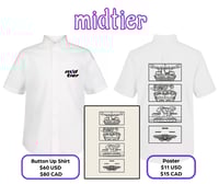 Melee Stages Button Up + FREE Poster 