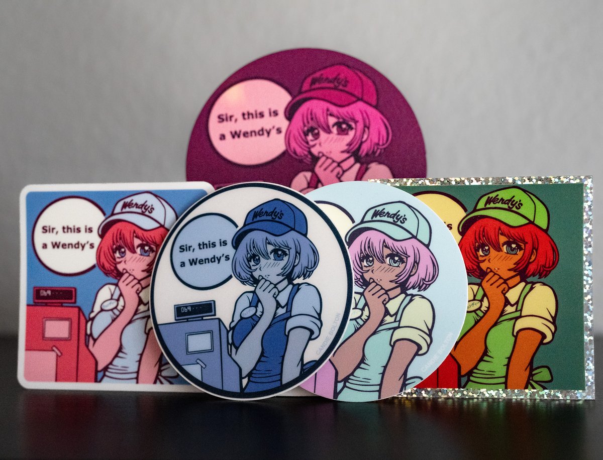Image of "Sir, this is a Wendy's" Coaster & Sticker Set