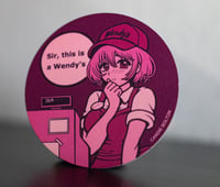 Image 2 of "Sir, this is a Wendy's" Coaster & Sticker Set
