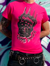 "Danger" T-shirt pink distort