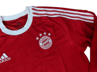 Image of adidas Bayern Munich Icons Beckenbauer Long Sleeve Top Red & White Size Small