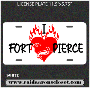 Image of I LOVE FORT PIERCE License Plate