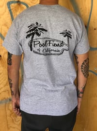 Image 2 of PoolFiend of California Grey T-Shirt