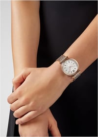 Image 4 of Versace V-Twist Collection Luxury Women' Watch Timepiece with a Two Tone Bracelet Featuring a Ion Pl