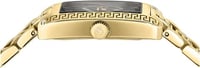 Image 3 of Versace Tonneau Collection Luxury Womens Watch Timepiece with a Gold Bracelet Featuring a Gold Case 