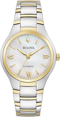 Image 1 of Bulova Ladies' Classic 3-Hand Automatic Stainless Steel Watch, Mother-of-Pearl Dial