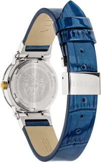 Image 4 of ersace Womens Blue 27 mm Greca Logo Watch VEZ100121