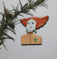 Image 2 of Enamel Brooch - Redhead (EJ032)