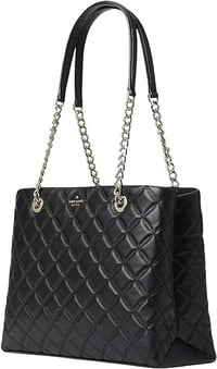 Image 1 of Kate Spade Natalia Tote Bag Women's Leather Large Handbag (Black)