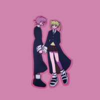 Image of Maka and Crona Sticker