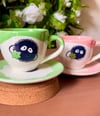 ‘Soot Sprites’ Espresso Cups & Saucers 