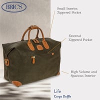 Image 4 of Bric's LIFE 18-Inch Cargo Duffle Bag - Luxury Duffle Bag for Travel - Weekender Bags for Women and M