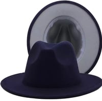 Image 1 of NAVY GREY BOTTOM 58CM FEDORA