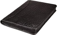 Image 3 of Maxwell Scott | Mens Luxury Leather A4 Document Folder | The Dimaro Croco | Handmade in Italy | Blac