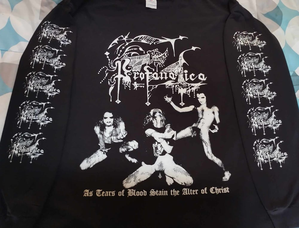 Profanatica as tears of blood stain the altar of christ LONG SLEEVE