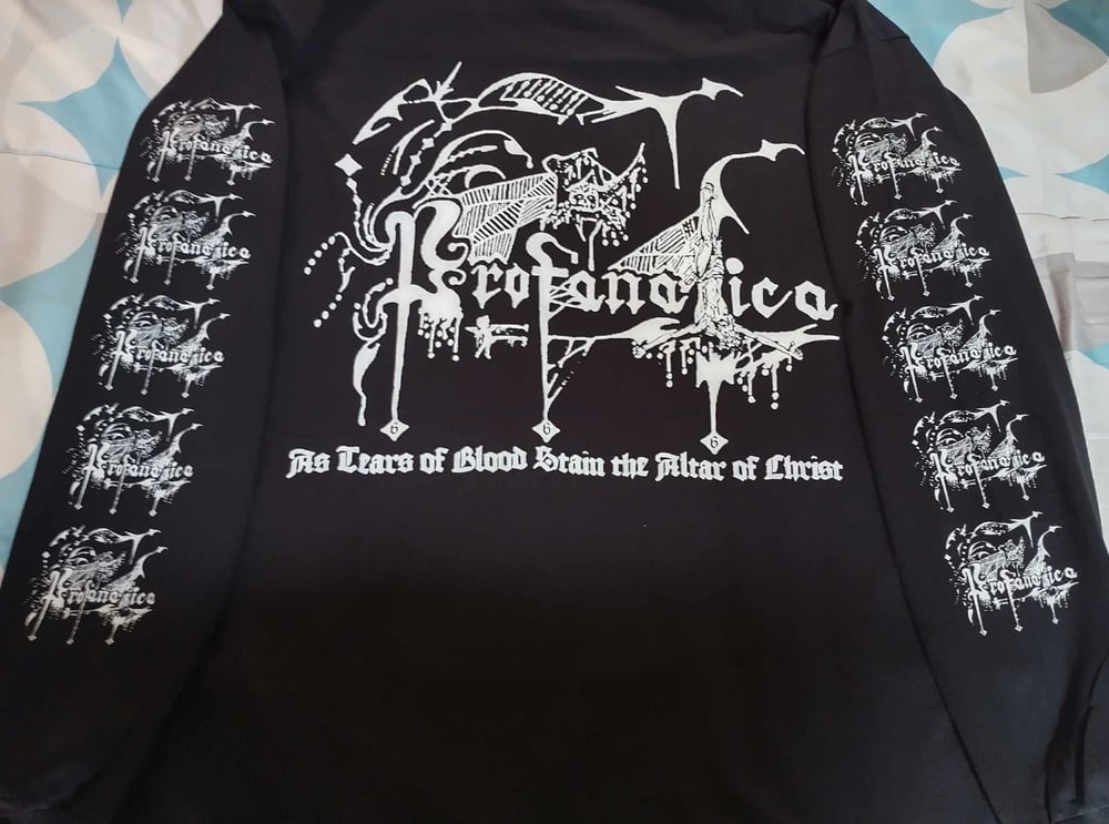 Profanatica as tears of blood stain the altar of christ LONG SLEEVE