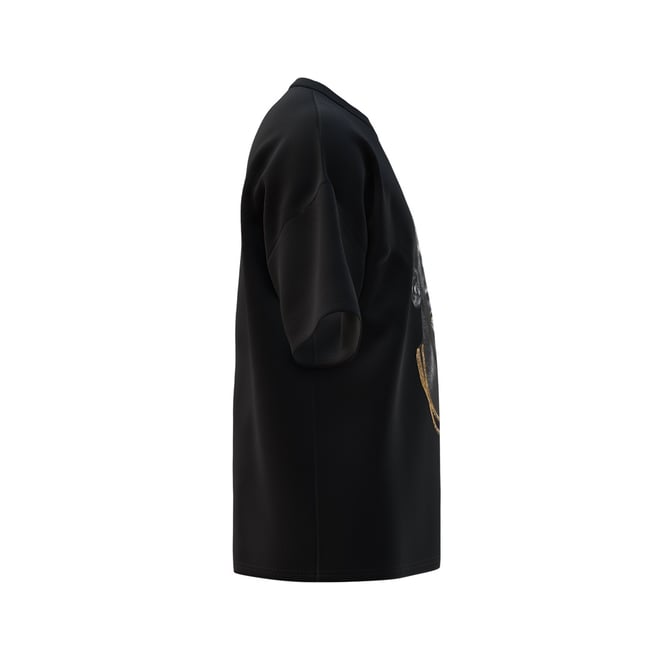 Gold Mouth Tee Black