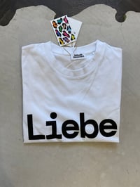 Image 2 of Liebe T-Shirt Black and White – Screen Printed in Berlin