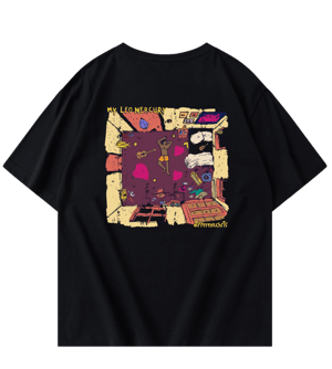 Black " I Love, Love " Shirt
