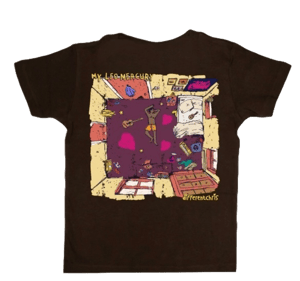 Brown " I Love, Love " Shirt 