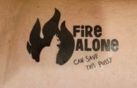 Fire Alone Temporary Tattoo (Version 2)