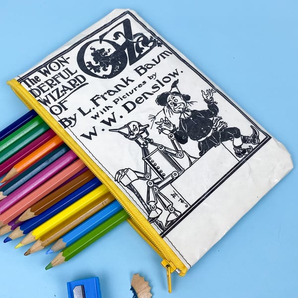Image of Wizard of Oz Book Page Pencil Case