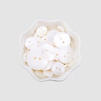 High-End Natural Shell Button-Pearl Shell Buttons【Two-Hole Flat】*10 Packs