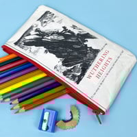 Image 1 of Wuthering Heights Book Page Pencil Case, Red