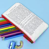 Image 2 of Wuthering Heights Book Page Pencil Case, Red