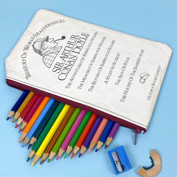 Image of Sherlock Holmes Book Page Pencil Case