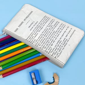 Image of The Three Musketeers Book Page Pencil Case