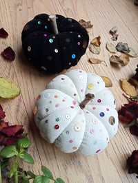 Image 3 of Velvet Pumpkin Decoration