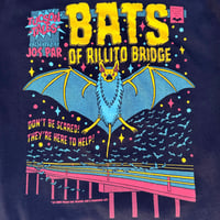 Image 2 of Bats Black Tee