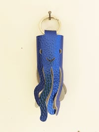 Image 1 of Octopus Keyholder - to tag along with you.. Sapphire Metallic
