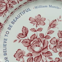 Image 2 of William Morris quote (Dark red/pink) (Ref. 560)