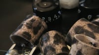 Image 3 of THE CRUSHER vegan leather leopard print rings - plain or studded