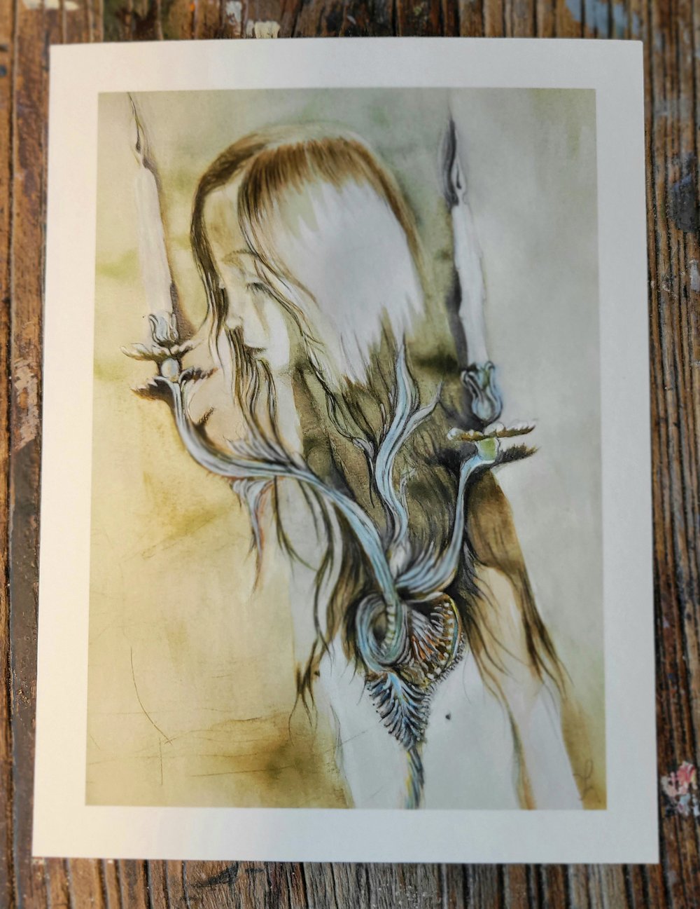 Image of Print* A heart emanating light 