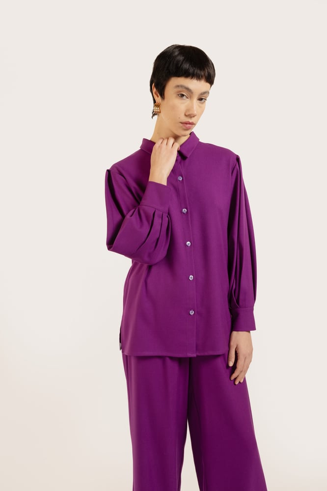 Image of CAMICIA MEDEA TWILL MALVA €148 - 50%