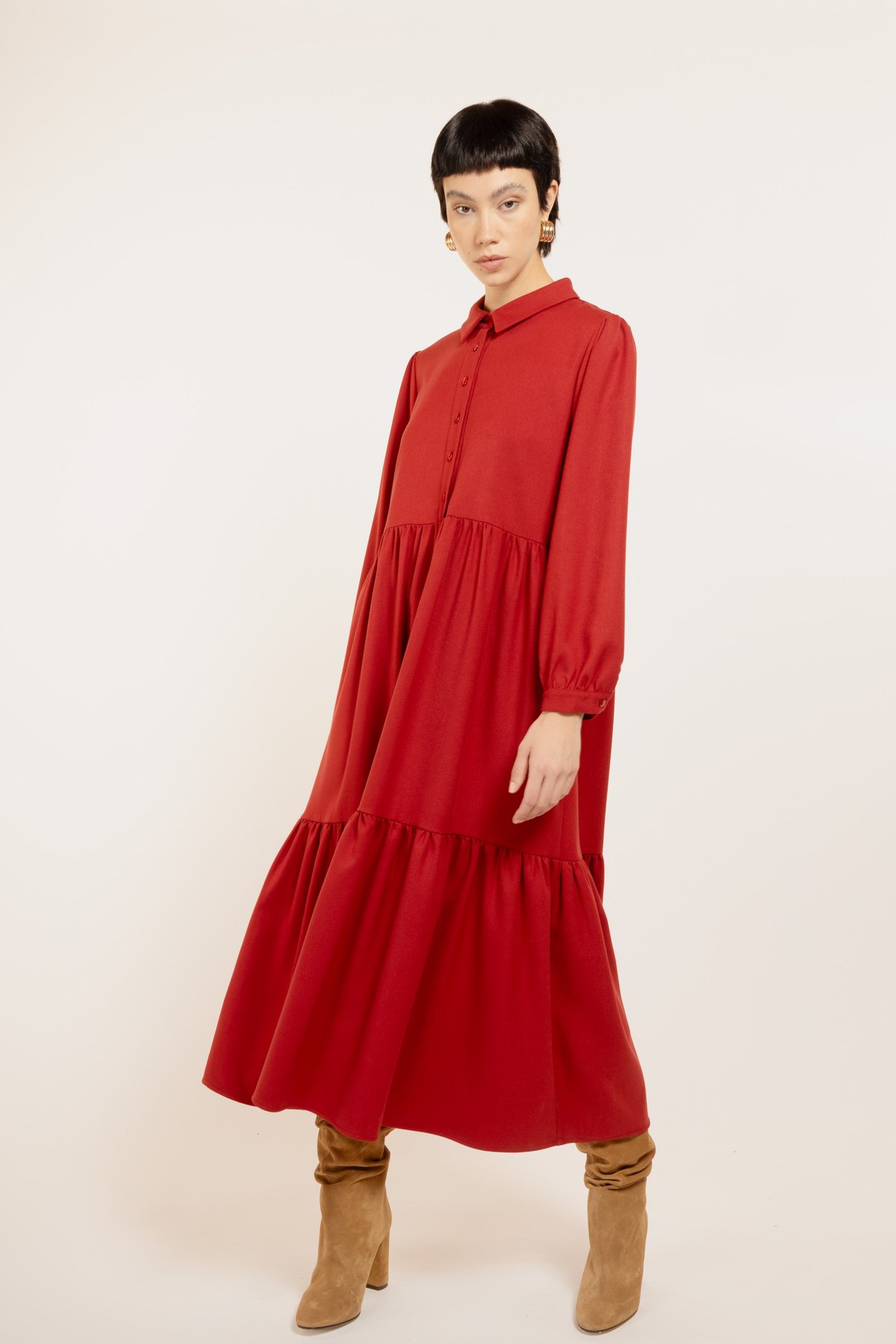 Image of ABITO ALGERI TWILL RUST