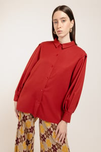 Image 1 of CAMICIA MEDEA TWILL RUST €148 - 50%