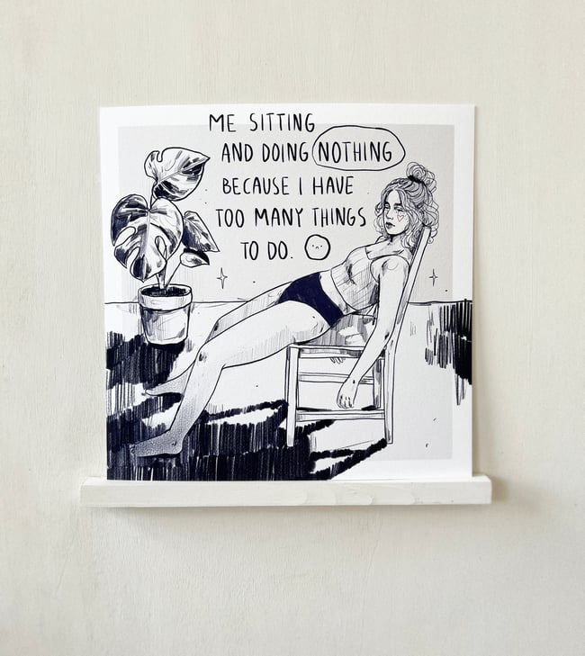 NOTHING - (20x20cm) FineArt Print 