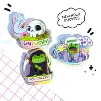 Image 2 of GRIM BEAN HOLO STICKER