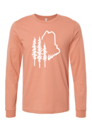 Image 2 of Maine Pines Long Sleeve T-Shirt