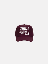 GIRLS ARE DRUGS® TRUCKERS - "MAROON & WHITE"