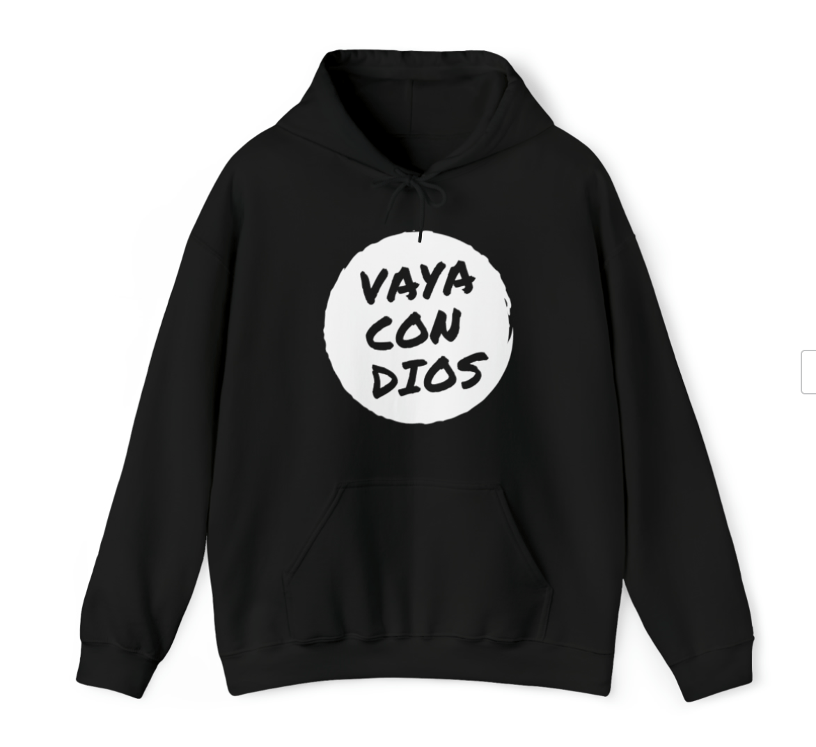 Image of Vaya Con Dios White Logo hoodie 