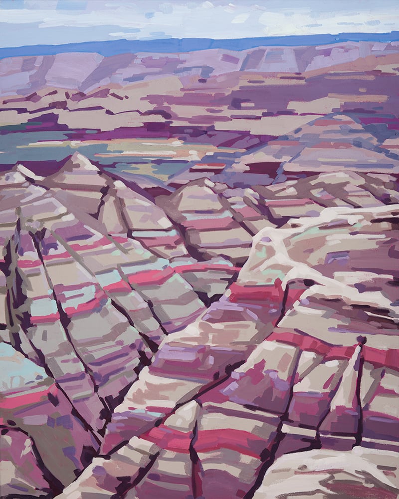 Badlands Overlook by Danika Ostrowski - Original Painting